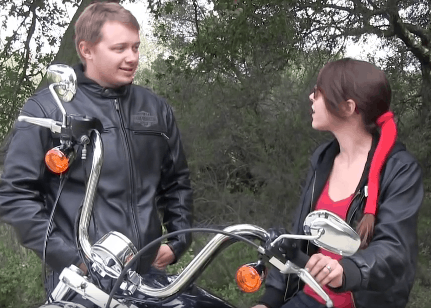 how to wear your hair on a motorcycle